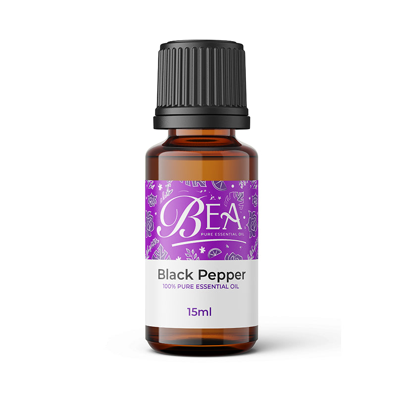 Black Pepper Pure Essential Oil 15ml + Oleia Pure 20ml-Oleia Oil