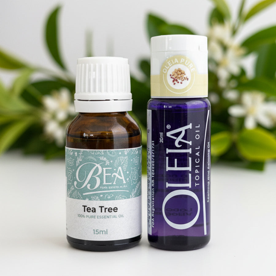 Tea Tree Pure Essential Oil 15ml + Free Oleia Pure 20ml