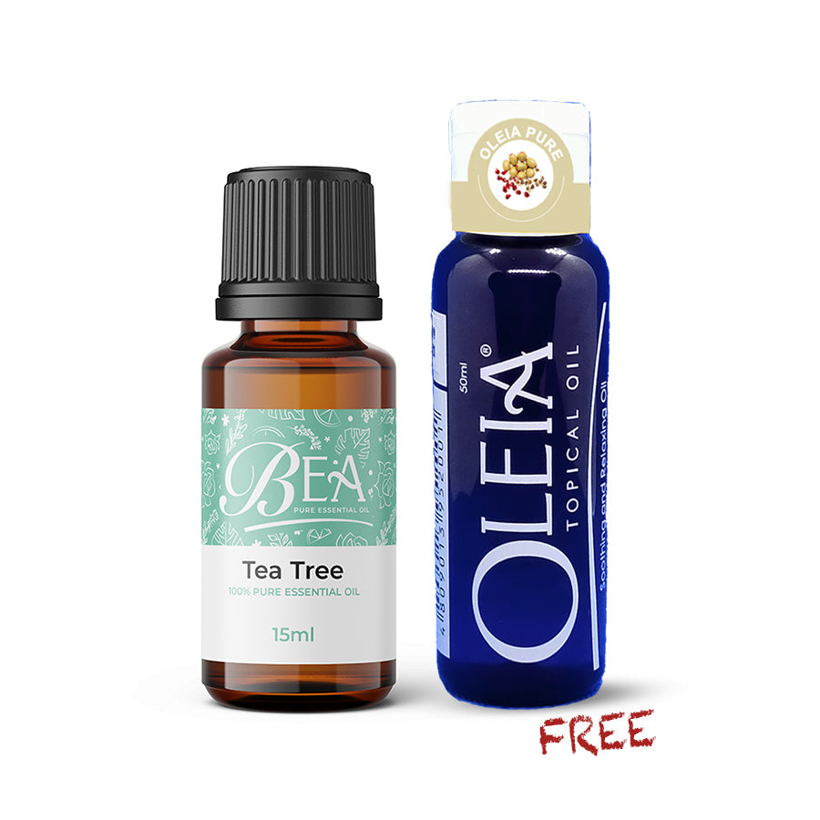 Tea Tree Pure Essential Oil 15ml + Free Oleia Pure 20ml-Oleia Oil