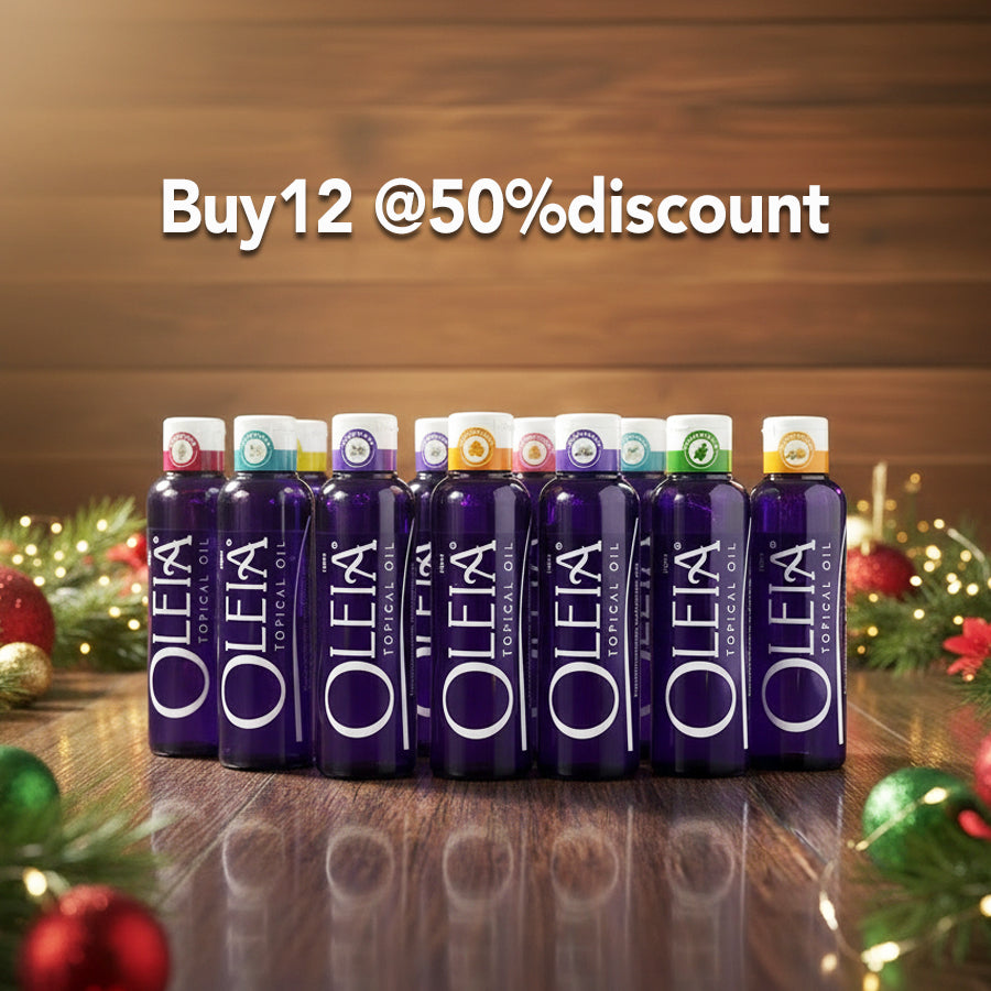 Oleia Oil 100ml: Buy12 bottles @50% Off + Free 6 Gift bags