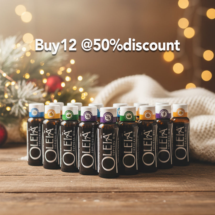 Oleia Oil 50ml: Buy12 bottles @50% Off + Free 6 Gift bags