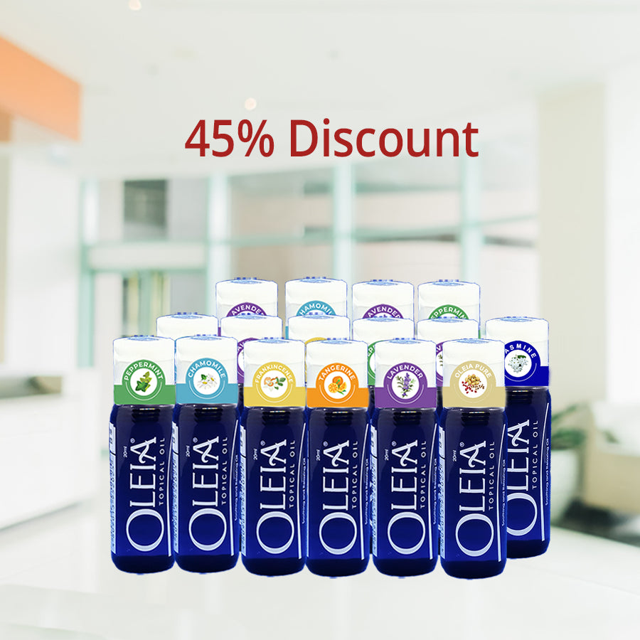 Oleia Oil 20ml: 16 bottles @45% Off